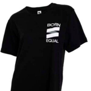 Unisex "BORN EQUAL" Black Pride Graphic T
